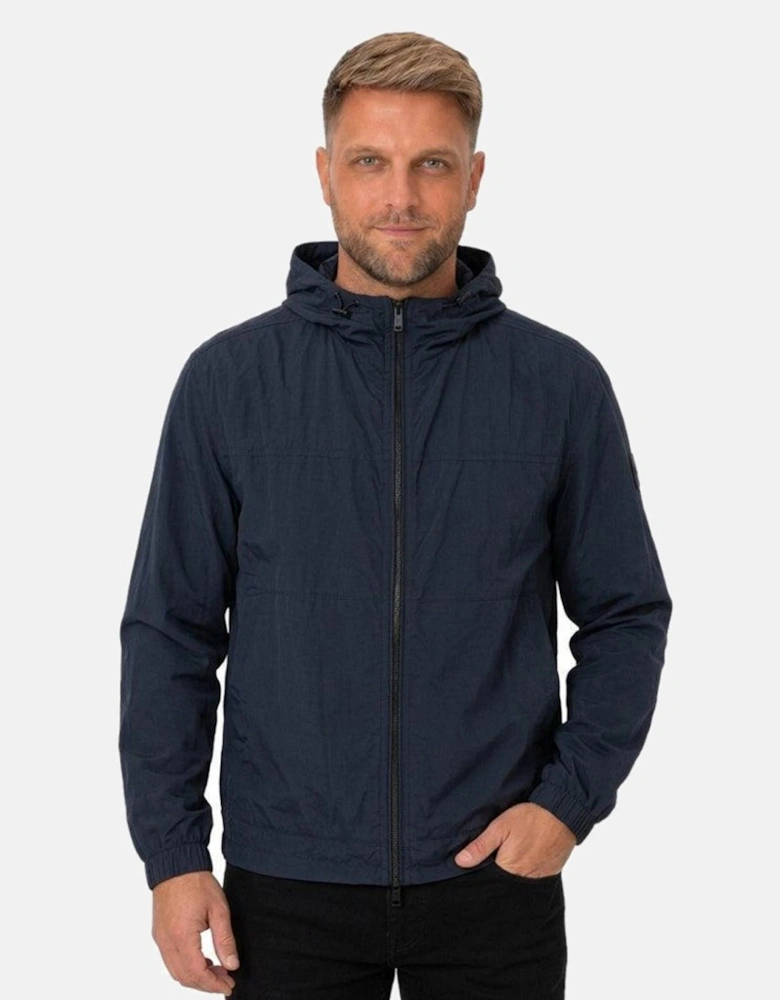 BOSS Orip Lightweight Hooded Jacket Dark Blue