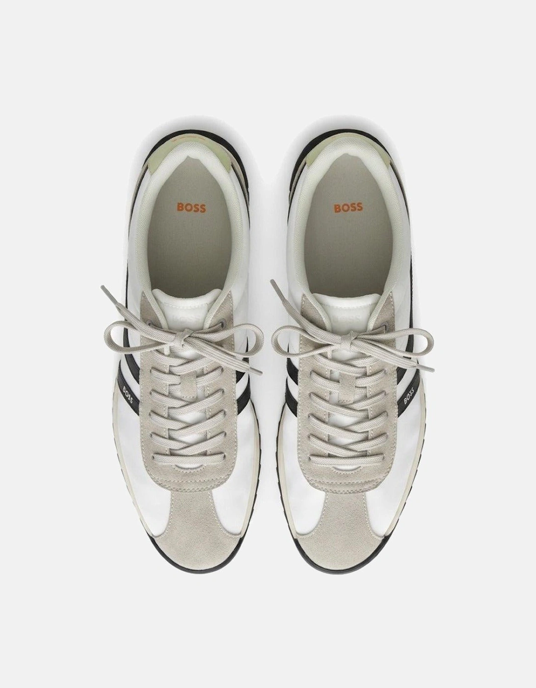BOSS Zayn Low Profile Trainers Light Grey