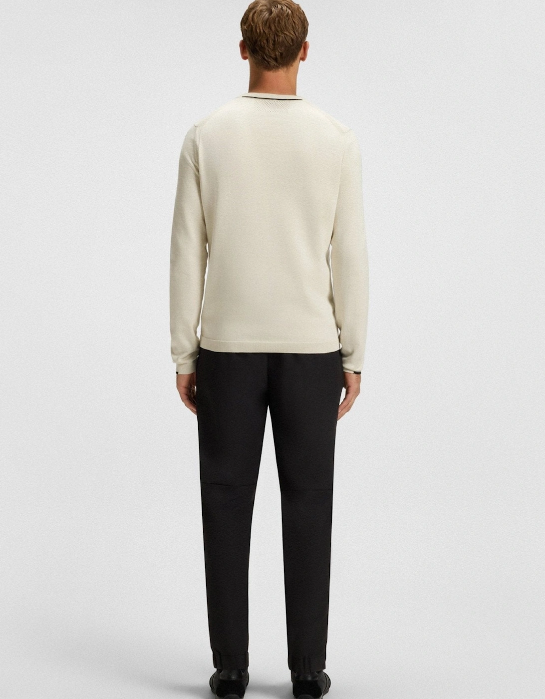 BOSS Ever-X Crew Neck Jumper Natural