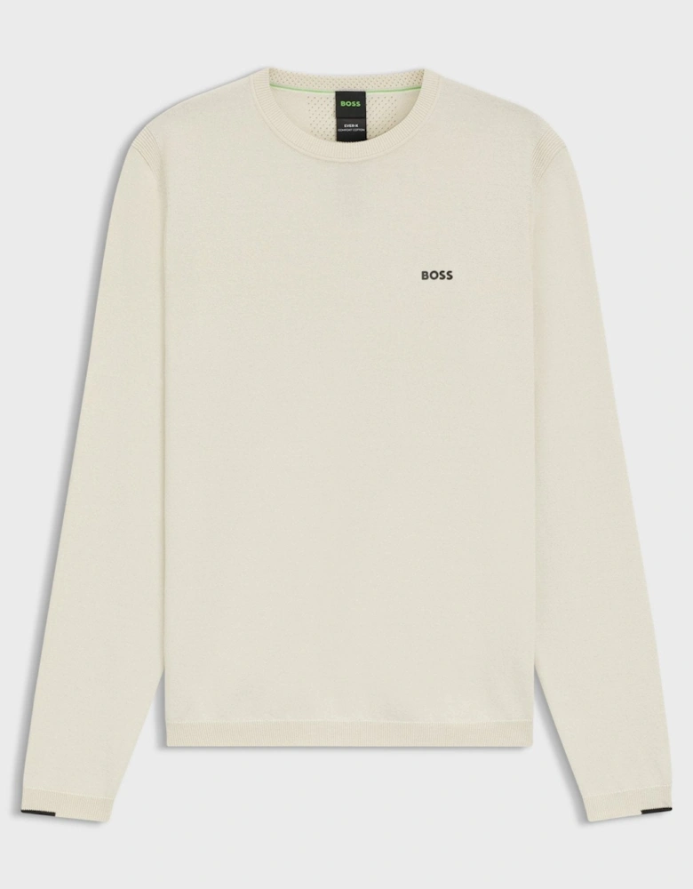 BOSS Ever-X Crew Neck Jumper Natural