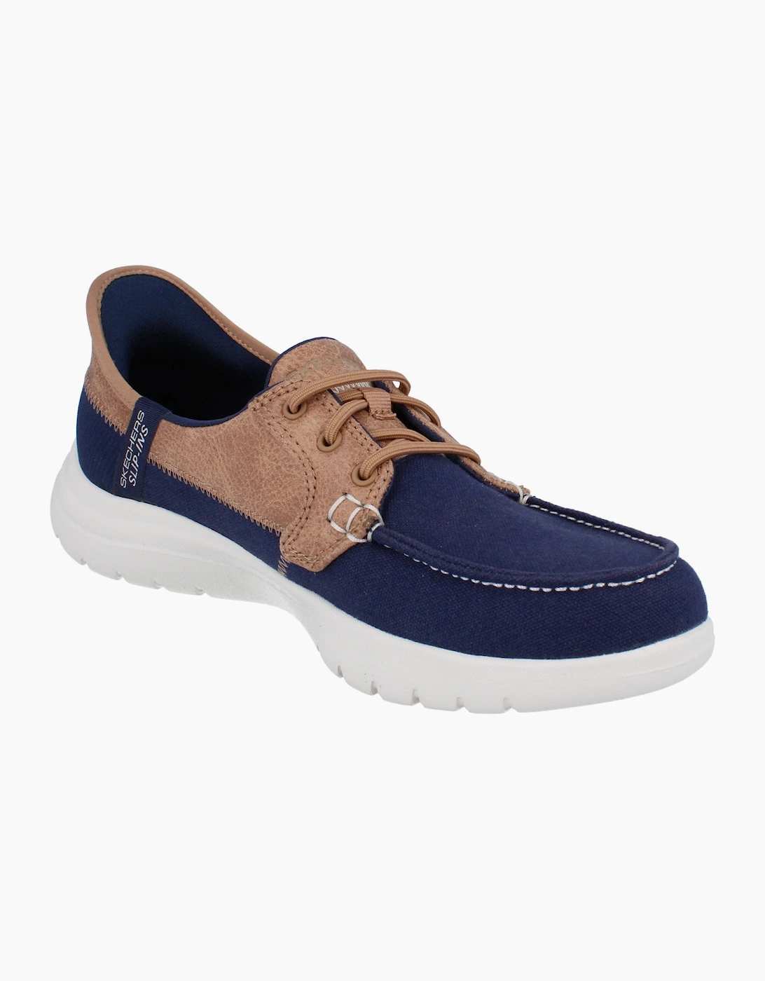 Skechers Slip Ins On The Go Flex - Palmilla Womens Trainers 136536 Shoes  NVY