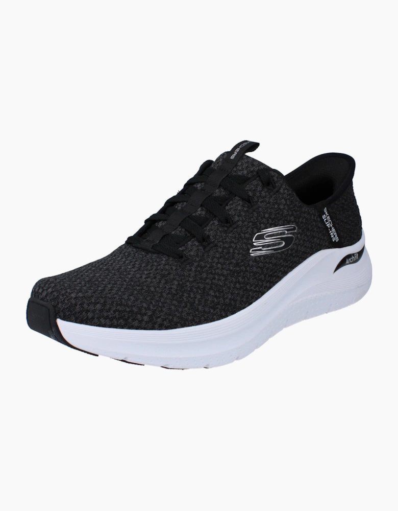 Skechers Hands Free Slip Ins Arch Fit 2.0 Look Ahead Mens Trainers 232462 Shoes  BKW