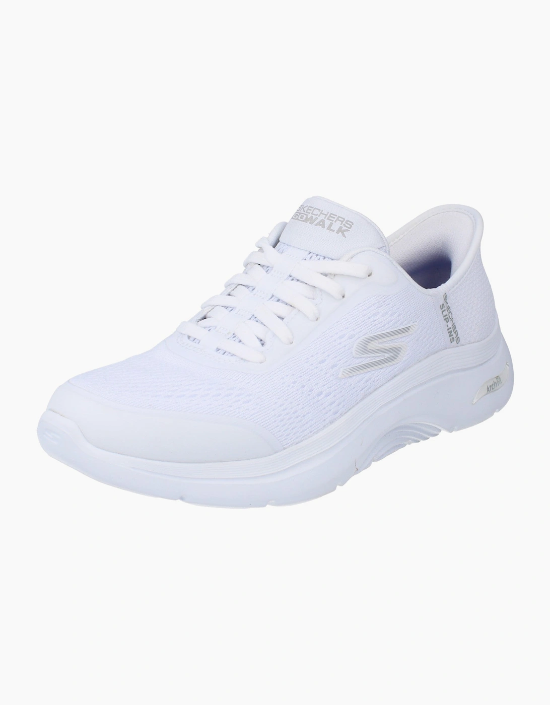 Skechers Slip Ins Go Walk Arch Fit 2.0 - Valencia Womens Trainers 125319 Shoes  WHT
