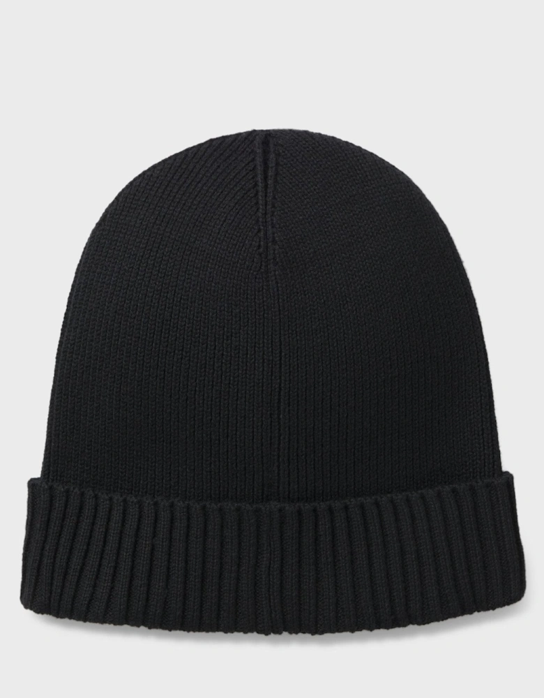 BOSS Asic Logo Beanie Hat Black