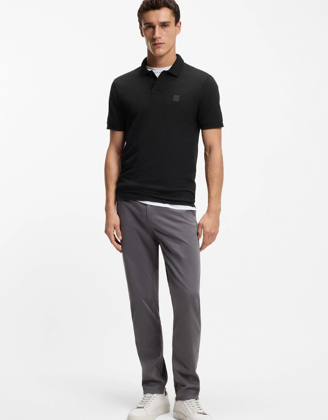 BOSS Slim Fit Passenger Polo Shirt Black