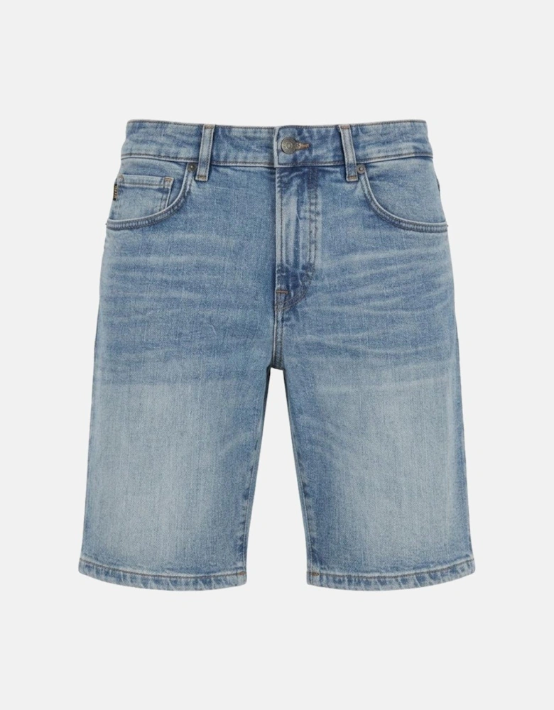 BOSS Re.Maine Denim Shorts Light Blue