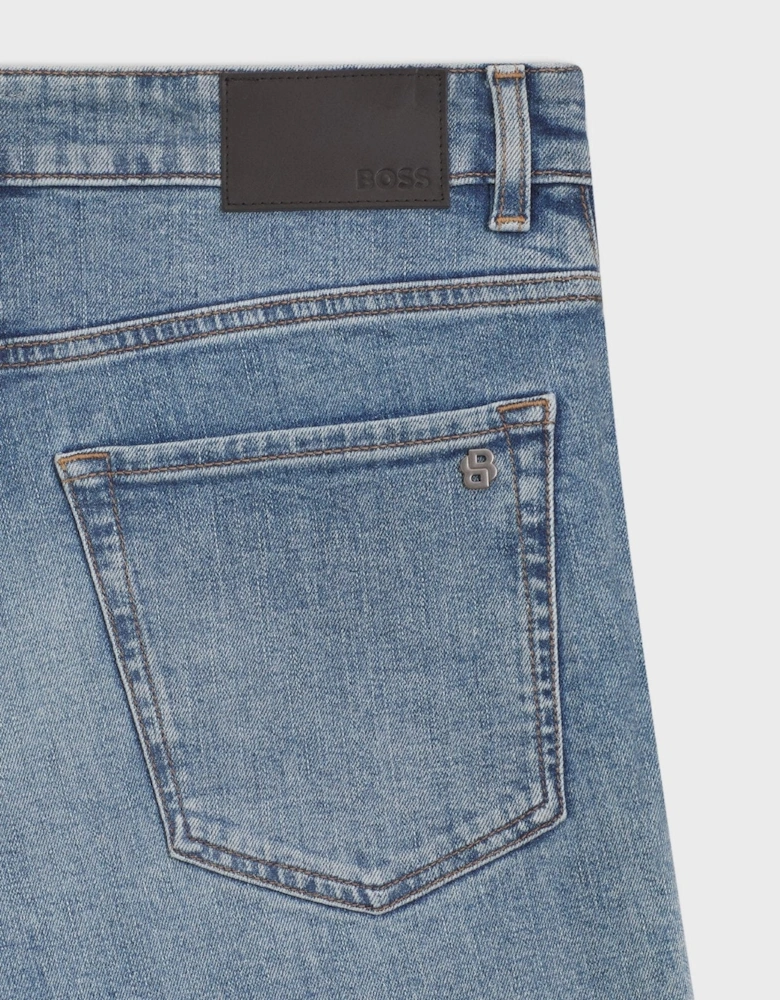 BOSS Re.Maine Denim Shorts Light Blue