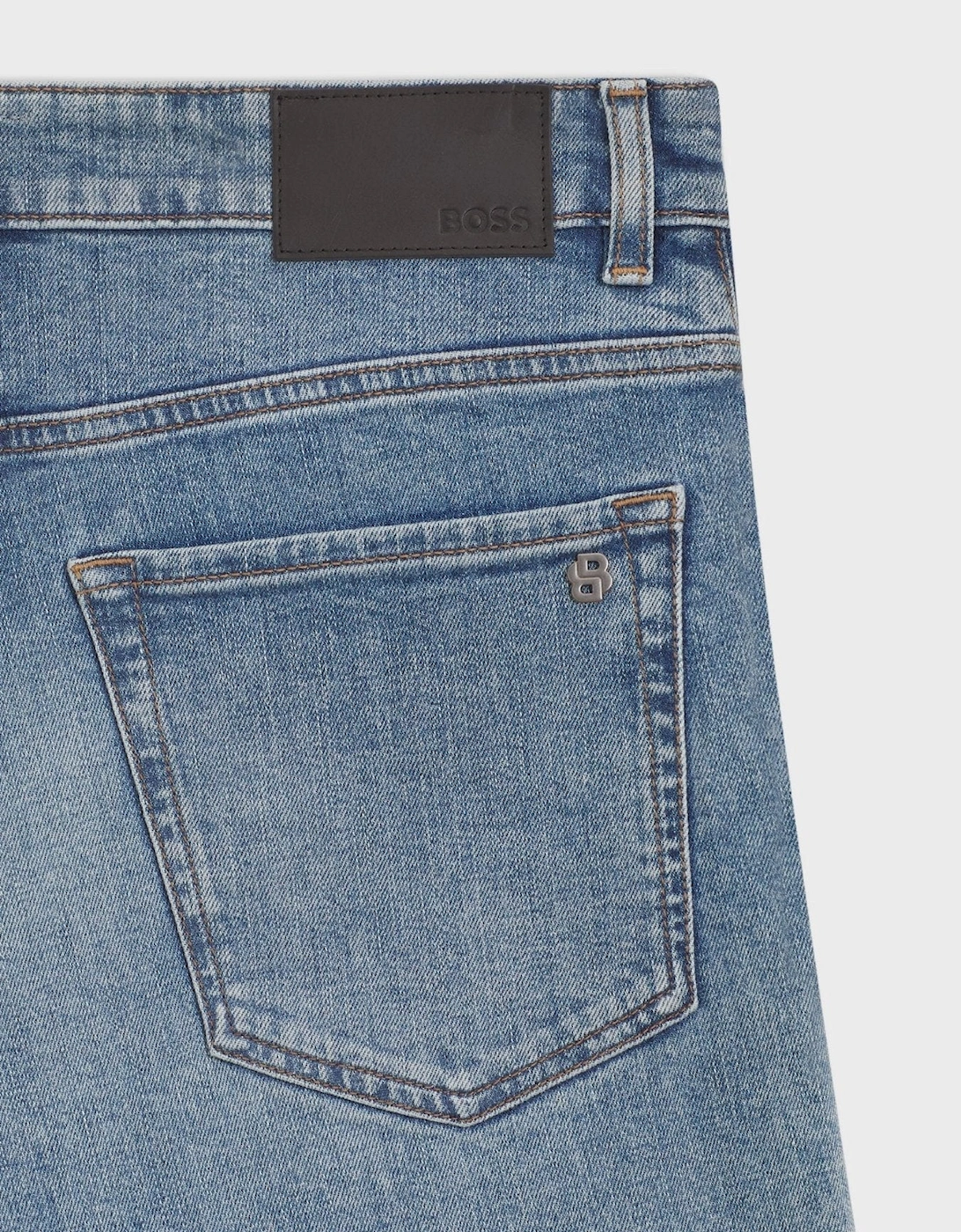 BOSS Re.Maine Denim Shorts Light Blue