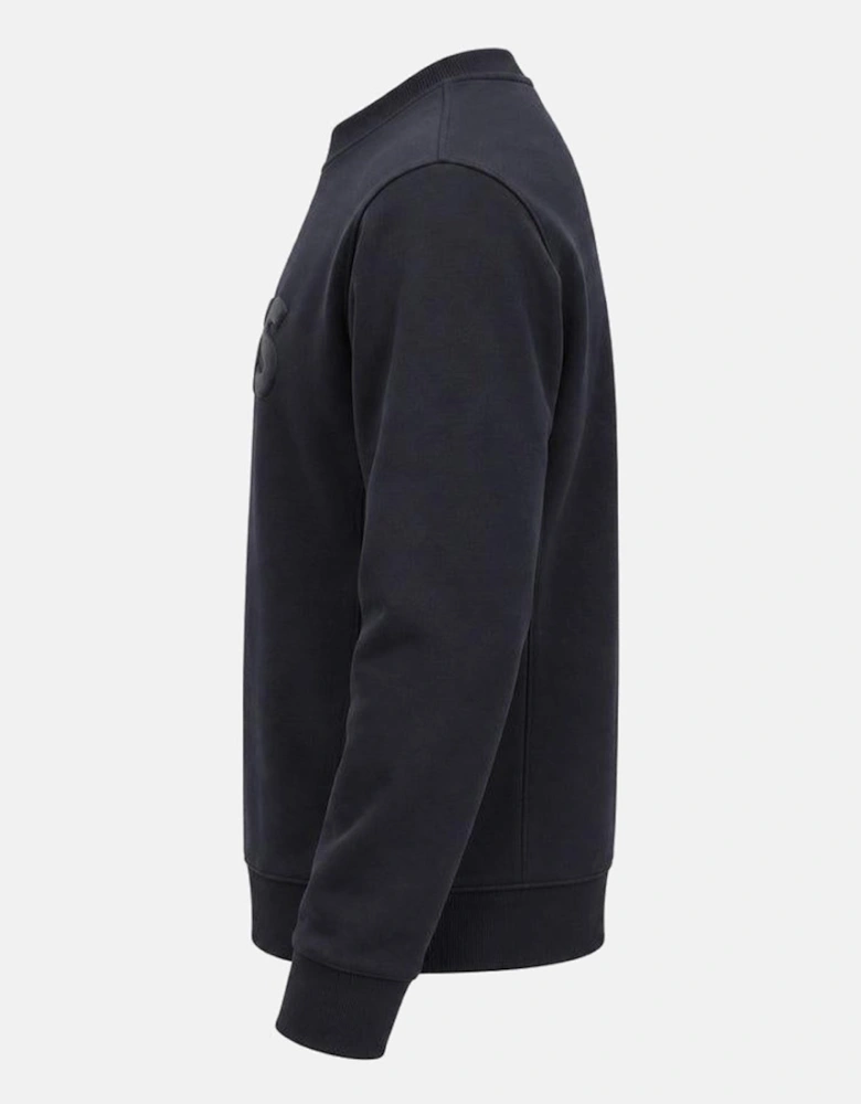 BOSS Salbo Tonal Logo Sweatshirt Dark Blue