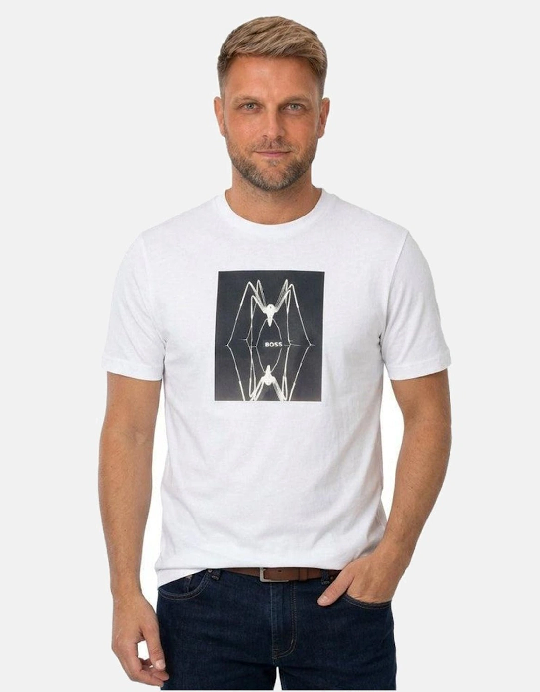 BOSS Te Creature Graphic T-Shirt White