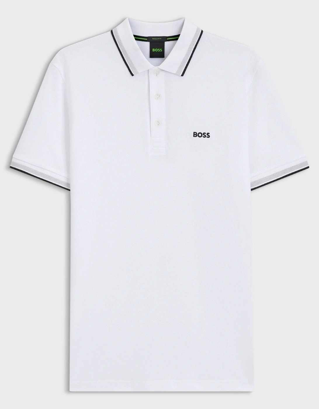 BOSS Paddy Piqué Polo Shirt White