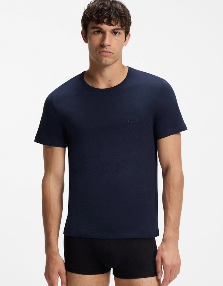 BOSS 3 Pack Classic T-Shirts Black Dark Grey Navy