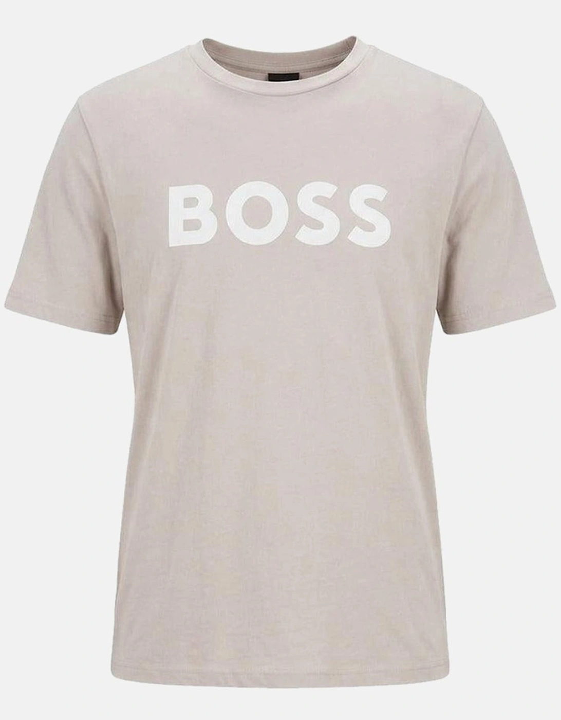 BOSS Thinking Logo T-Shirt Open Grey