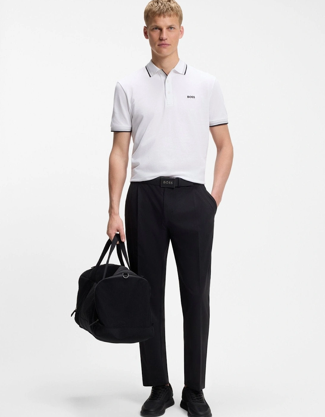 BOSS Paddy Piqué Polo Shirt White