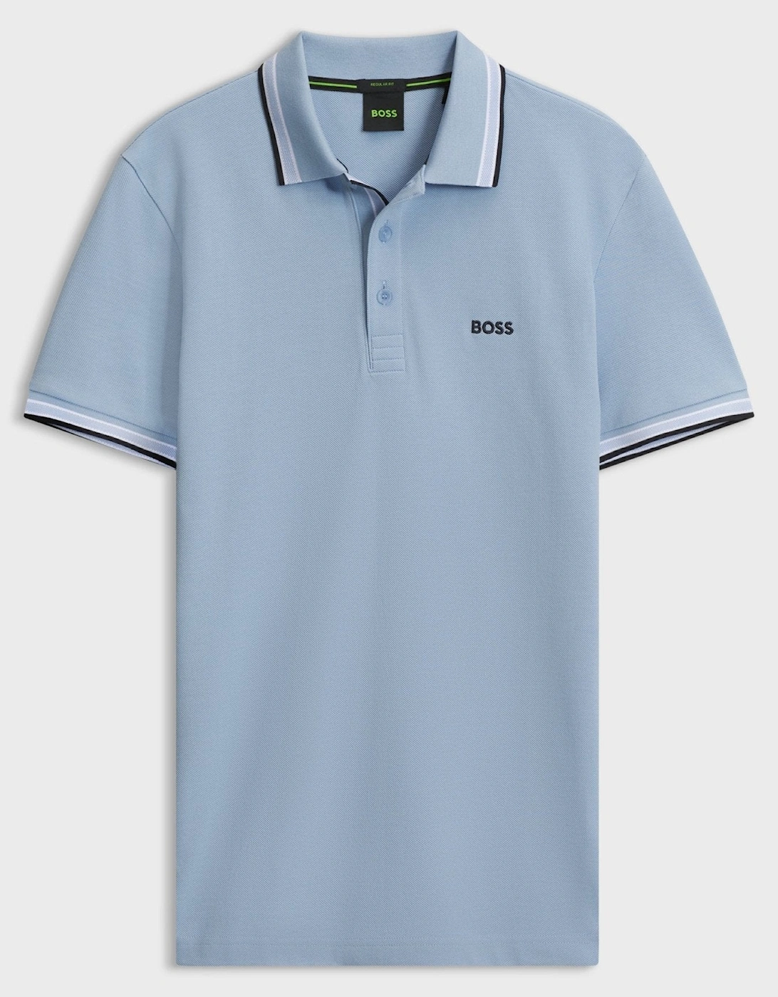 BOSS Paddy Piqué Polo Shirt Light Pastel Blue