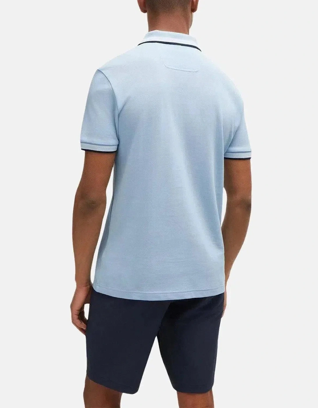 BOSS Paddy Piqué Polo Shirt Light Pastel Blue