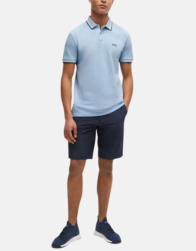 BOSS Paddy Piqué Polo Shirt Light Pastel Blue