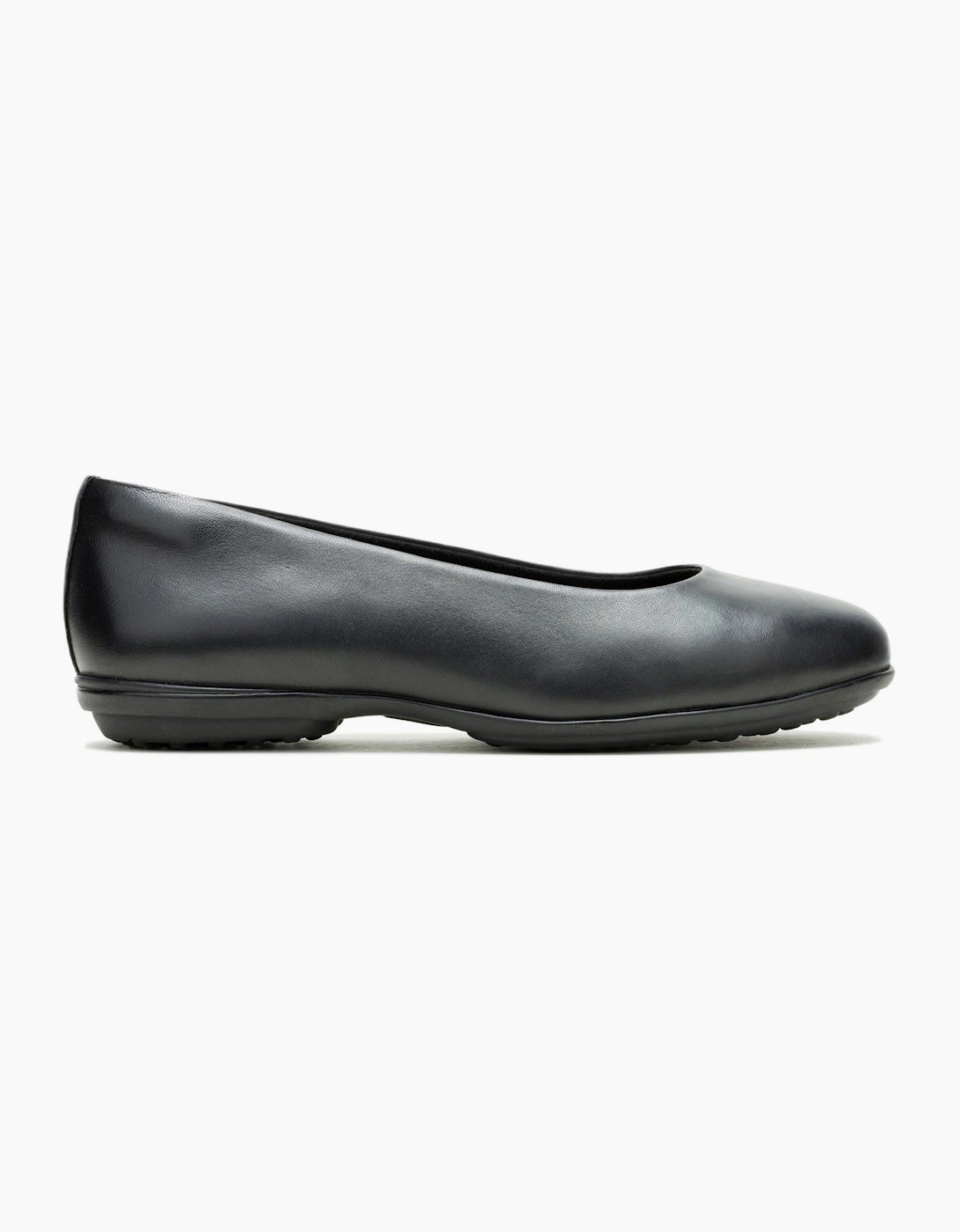 Hush Puppies Alice Flat Leather Women's Black Standard Flats