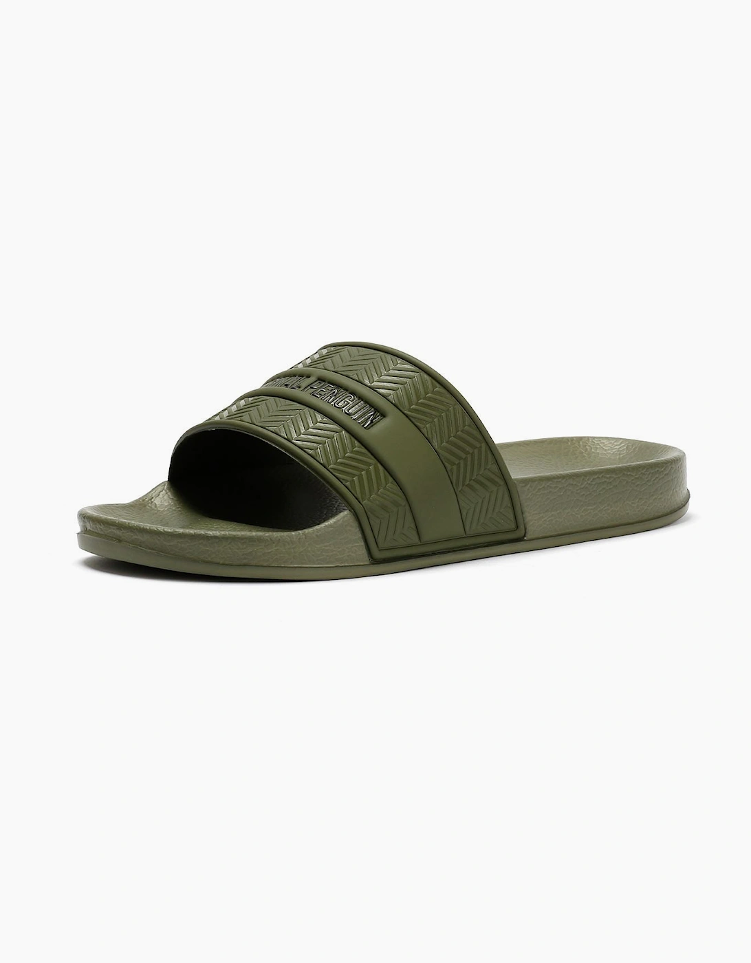 Penguin Paradise Men's Khaki Slides