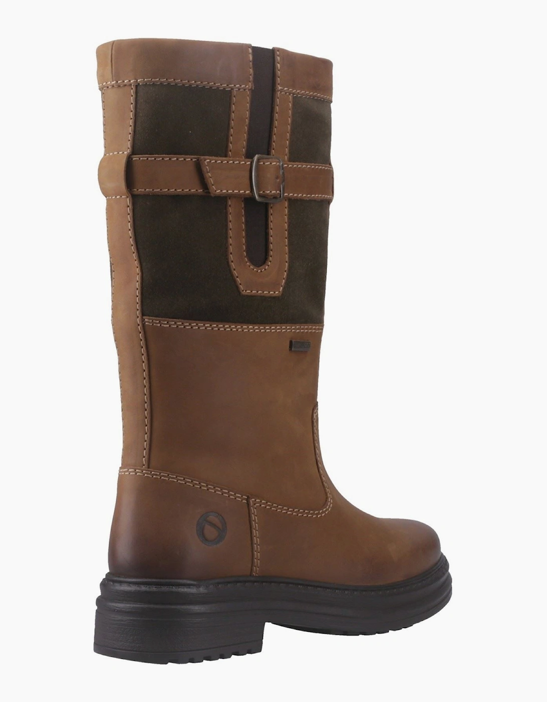 Cotswold Broadwell Leather Women's Tan/Green Boots