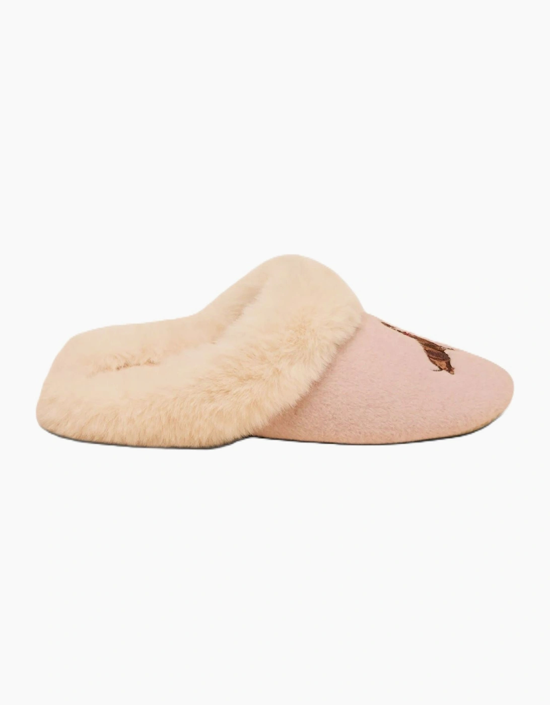 Joules Slippet Luxe Dog Women's Pink Slippers