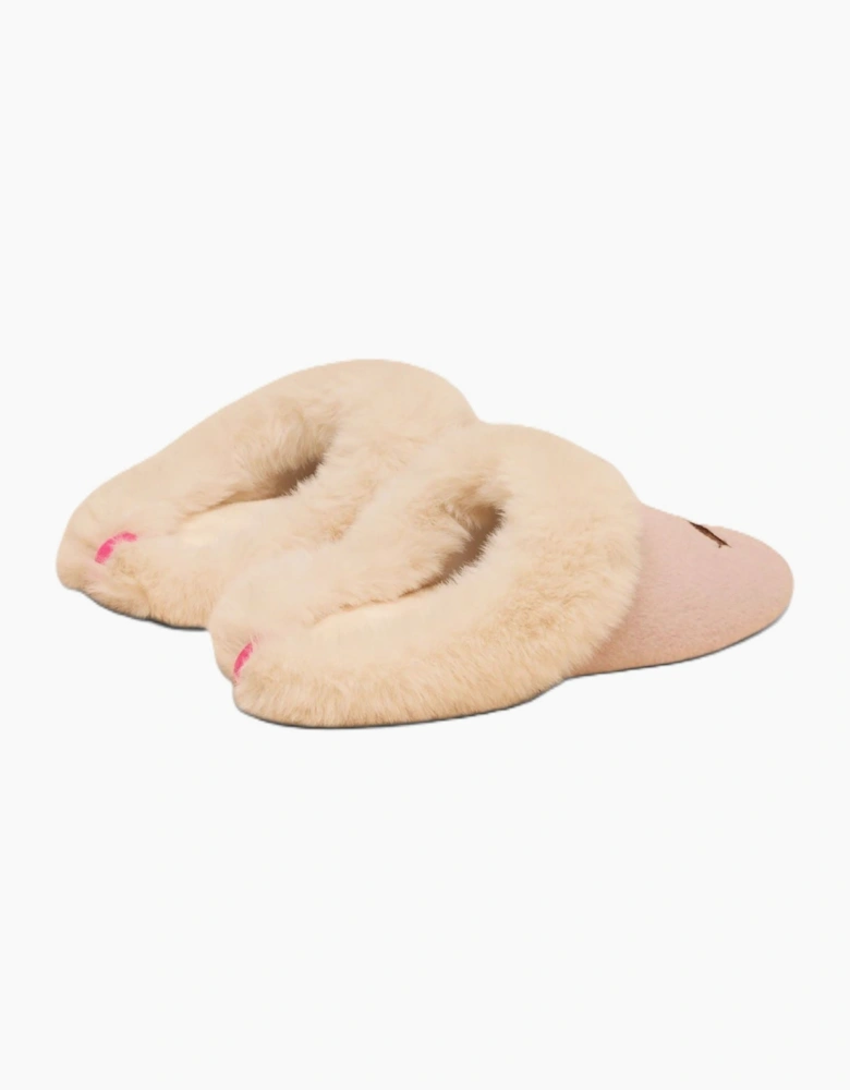 Joules Slippet Luxe Dog Women's Pink Slippers