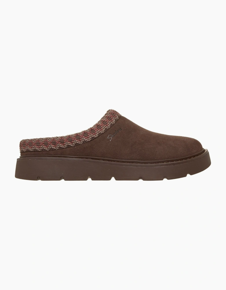Skechers Keepsakes Cozy Cascade Leather Women's Chocolate Slippers