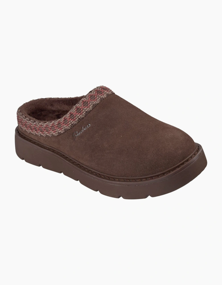 Skechers Keepsakes Cozy Cascade Leather Women's Chocolate Slippers