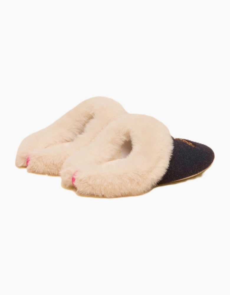 Joules Slippet Luxe Horse Women's Navy Slippers