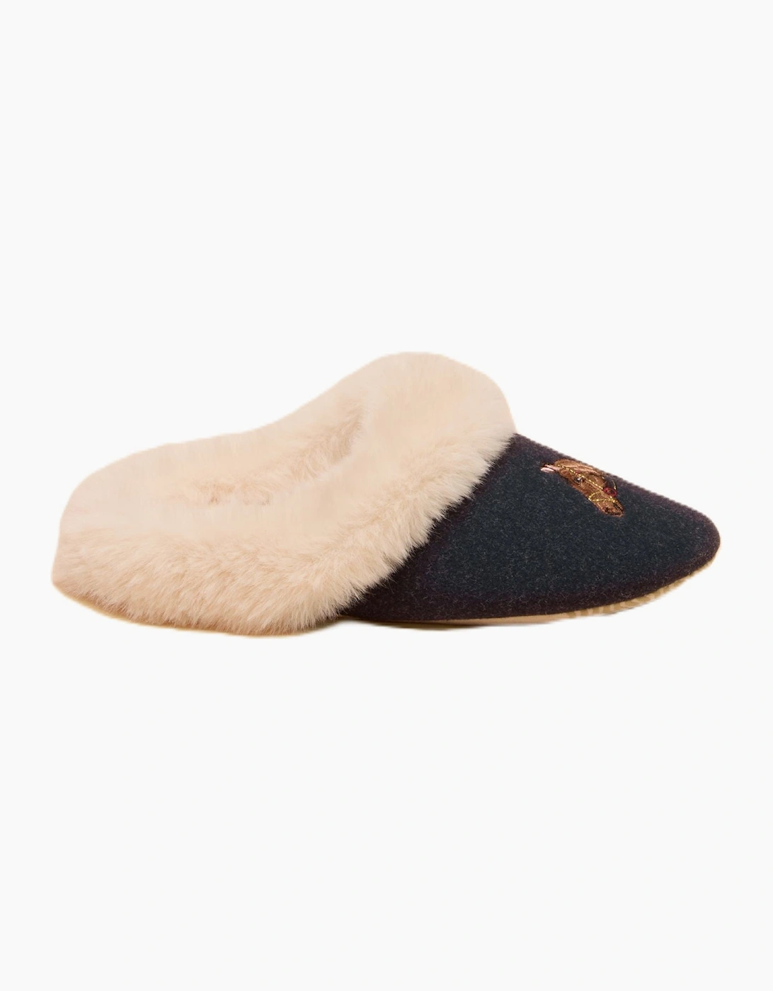 Joules Slippet Luxe Horse Women's Navy Slippers
