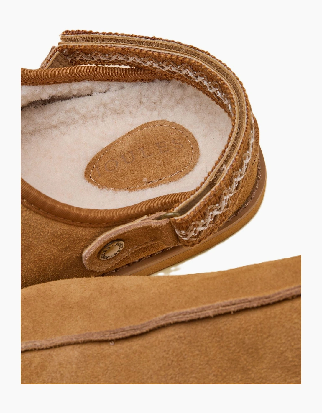 Joules Clog Suede Women's Chestnut Brown Slippers