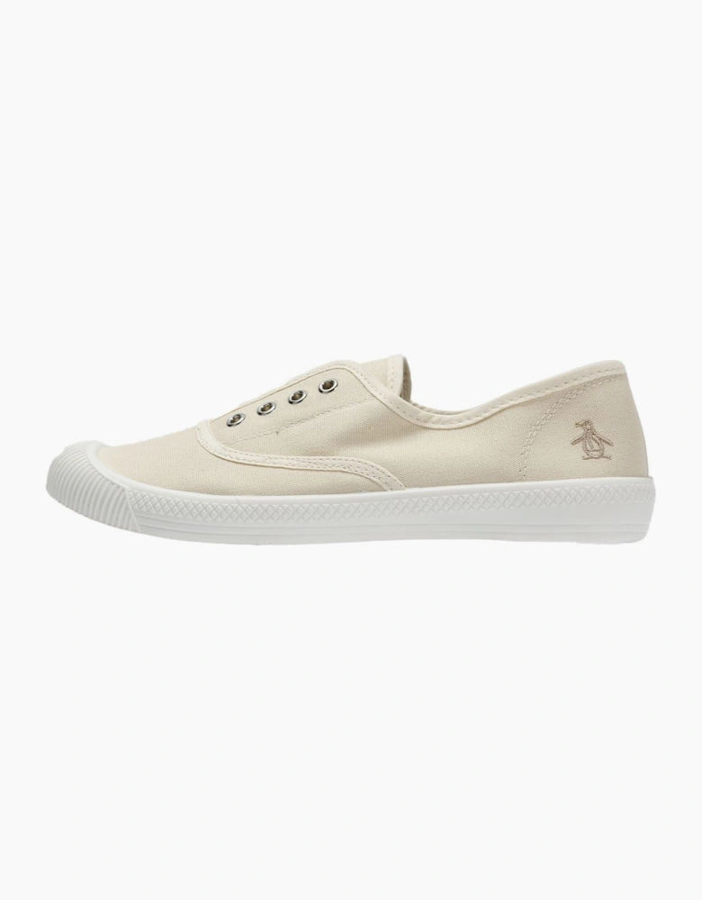 Penguin Anita Canvas Women's Off White Pumps