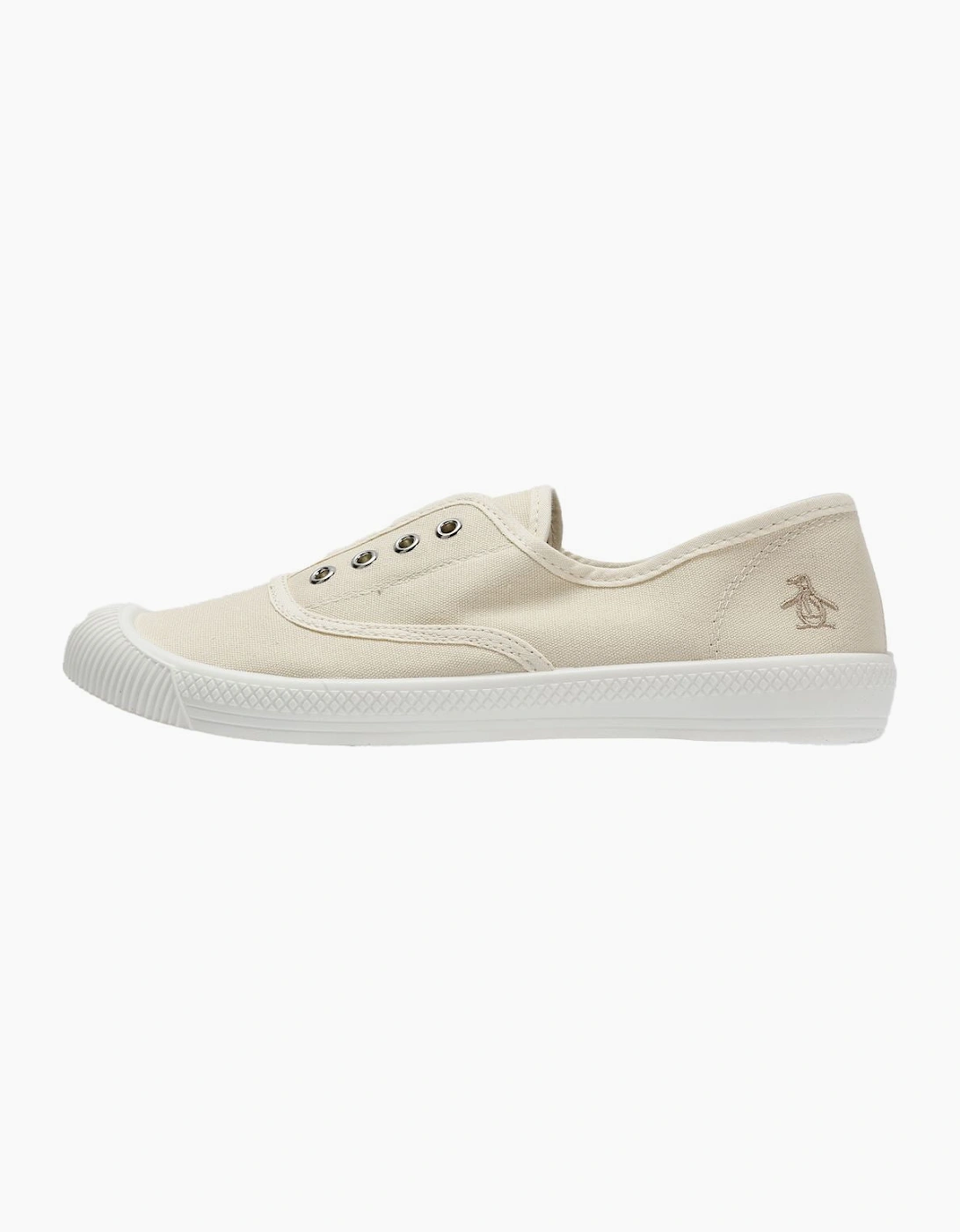 Penguin Anita Canvas Women's Off White Pumps