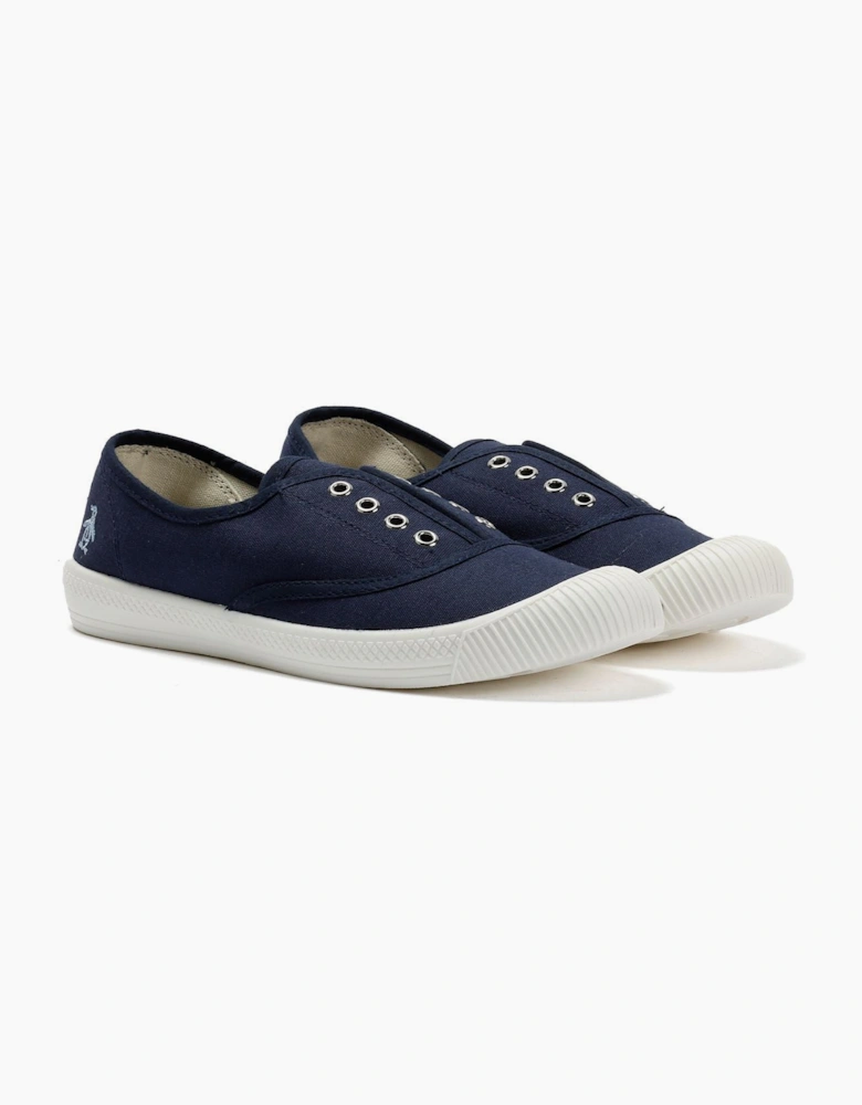 Penguin Anita Canvas Women's Navy Pumps
