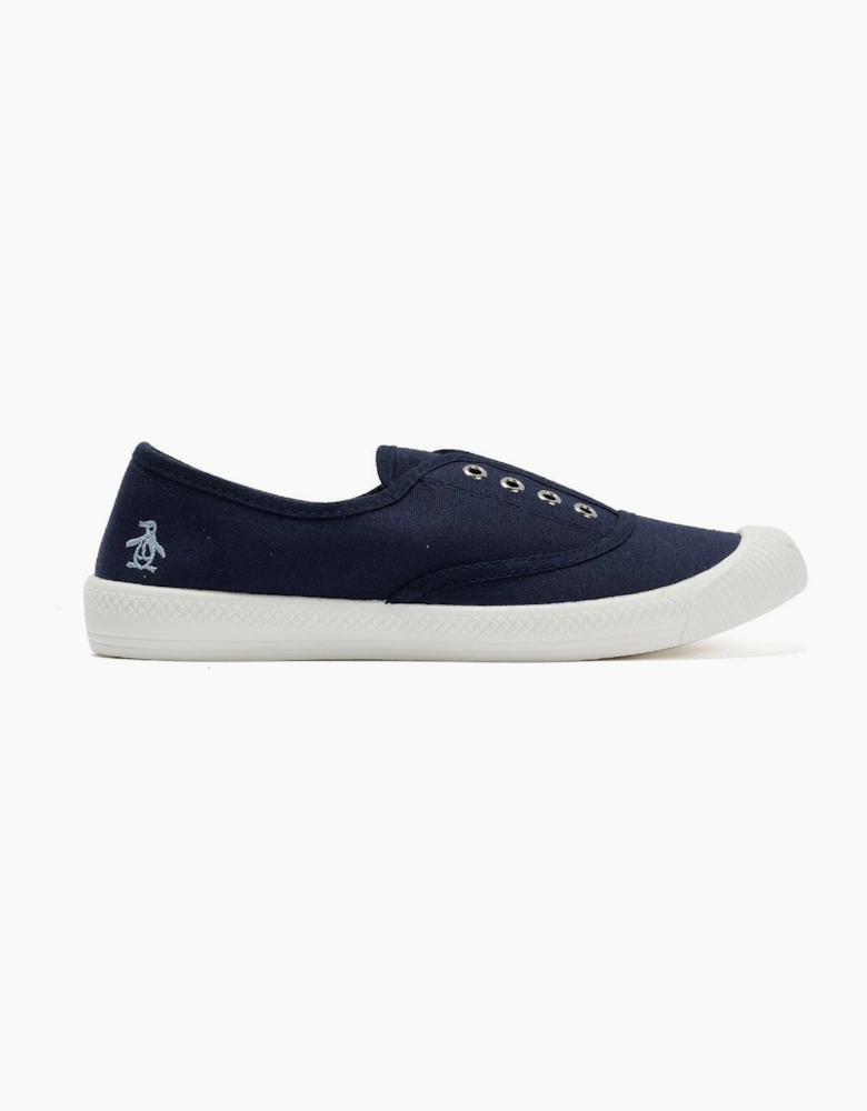 Penguin Anita Canvas Women's Navy Pumps