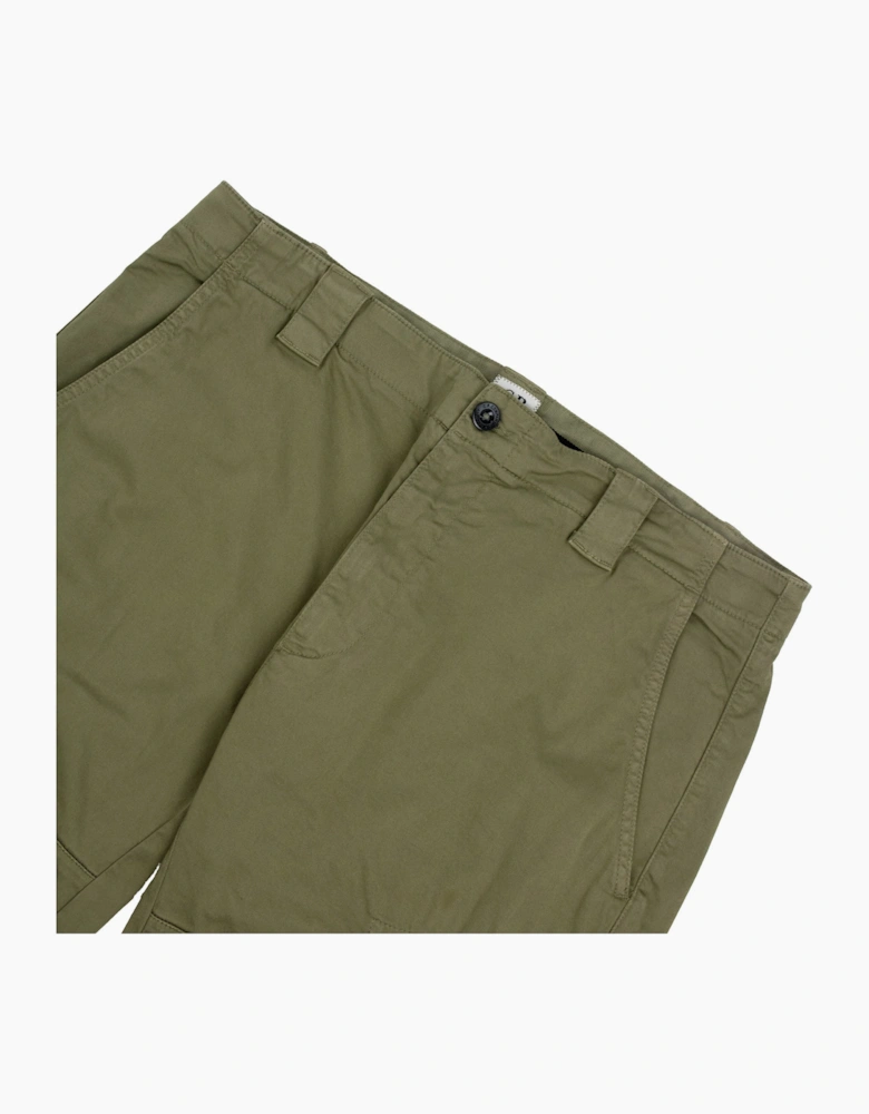 Cp Company Bermuda Cargo Stretch Gabardine Shorts KHAKI 644