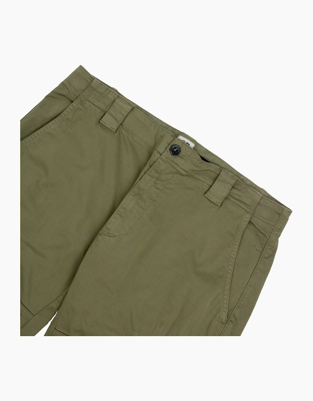 Cp Company Bermuda Cargo Stretch Gabardine Shorts KHAKI 644