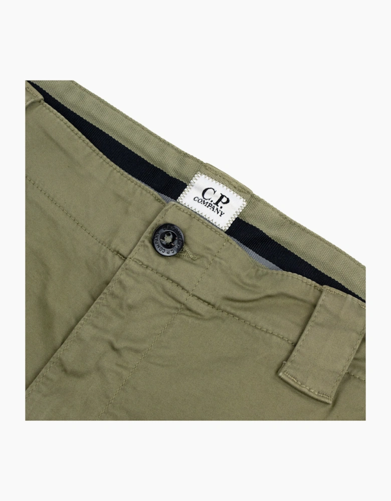 Cp Company Bermuda Cargo Stretch Gabardine Shorts KHAKI 644
