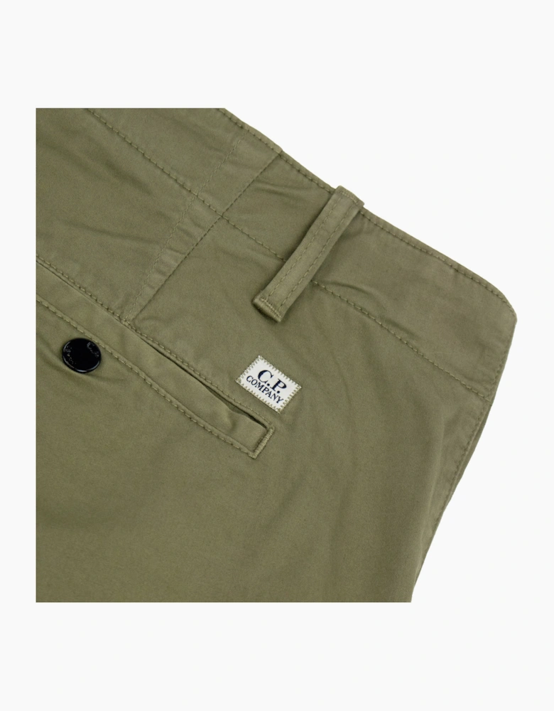 Cp Company Bermuda Cargo Stretch Gabardine Shorts KHAKI 644