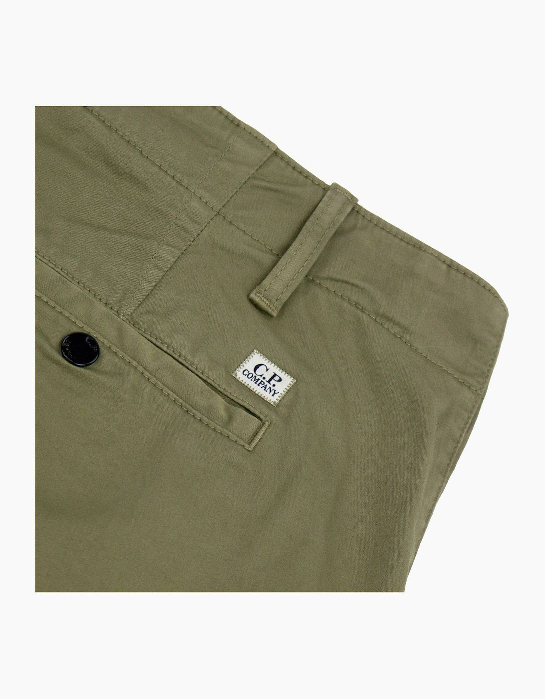 Cp Company Bermuda Cargo Stretch Gabardine Shorts KHAKI 644