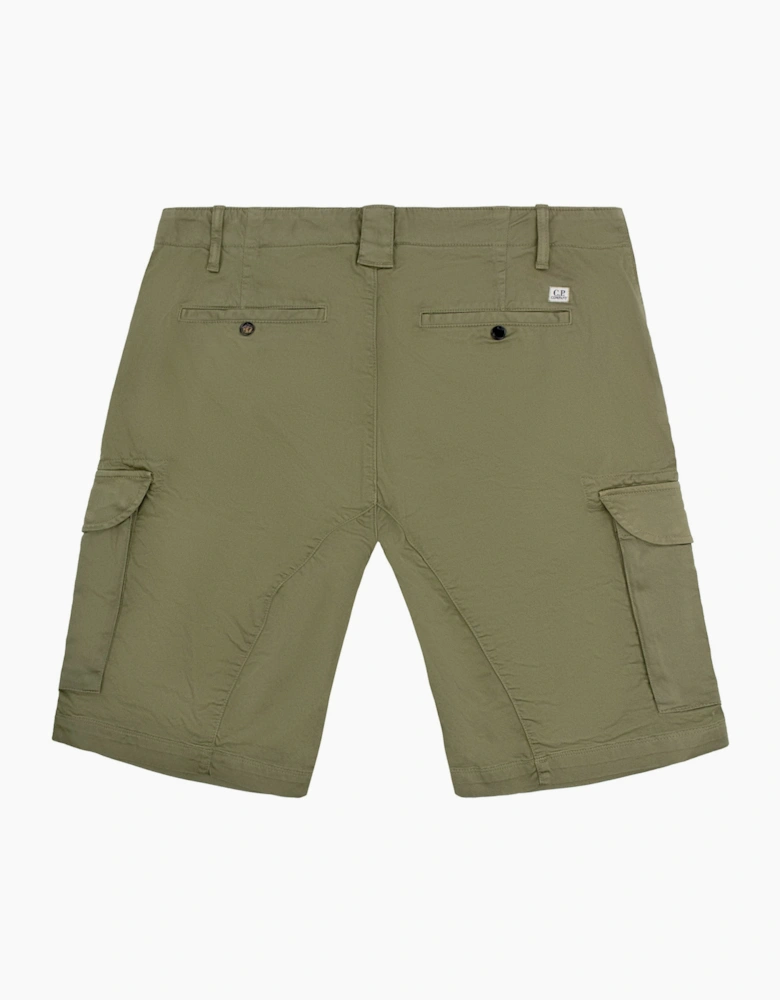 Cp Company Bermuda Cargo Stretch Gabardine Shorts KHAKI 644