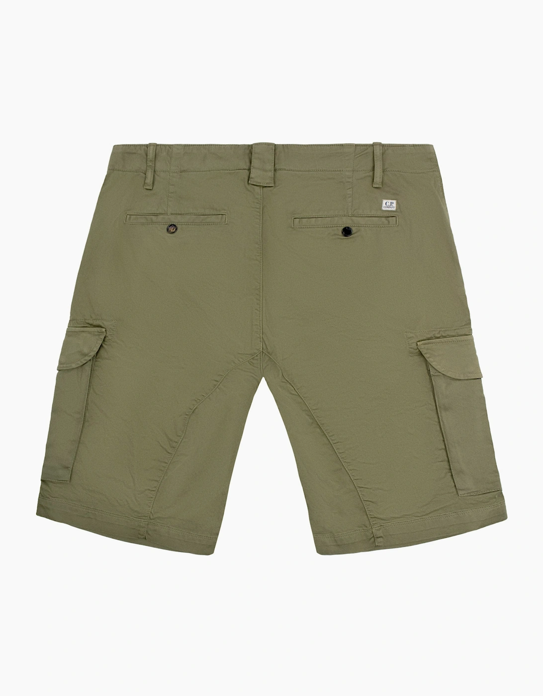 Cp Company Bermuda Cargo Stretch Gabardine Shorts KHAKI 644