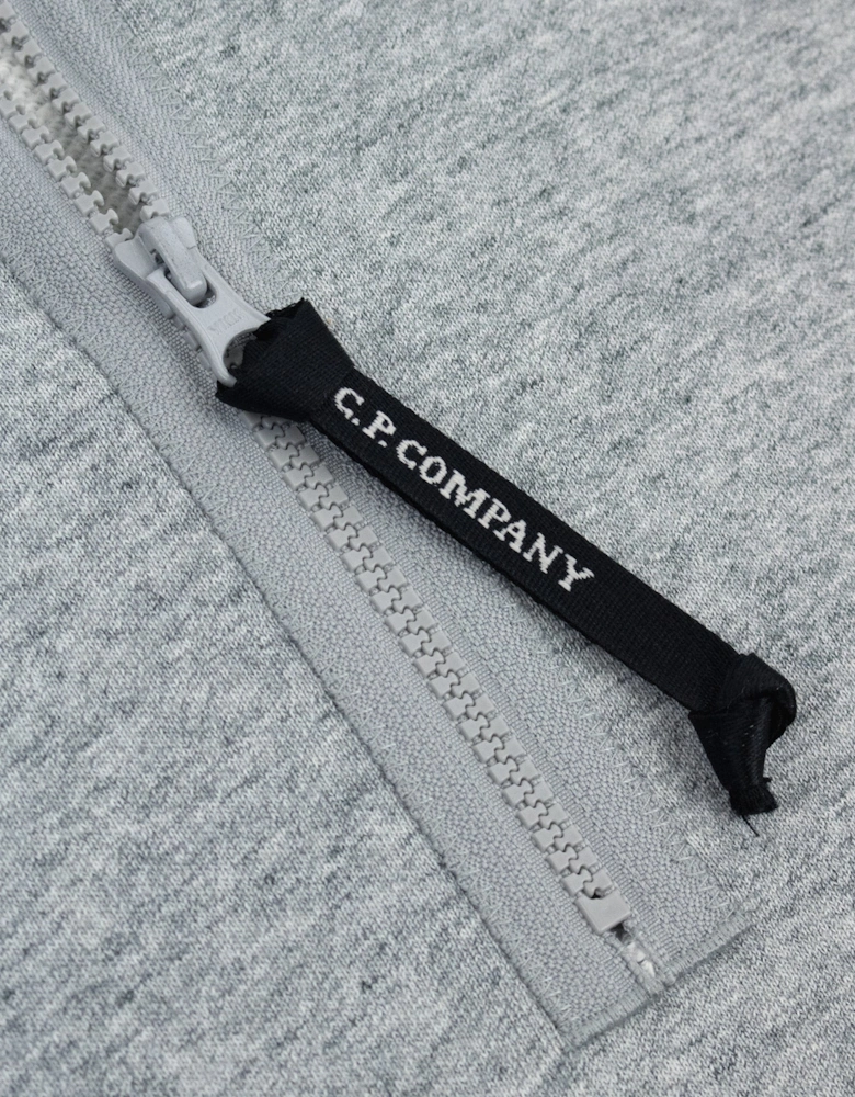 Cp Company Diagonal Raised Fleece Half Zip Lens Sweatshirt GREY M94