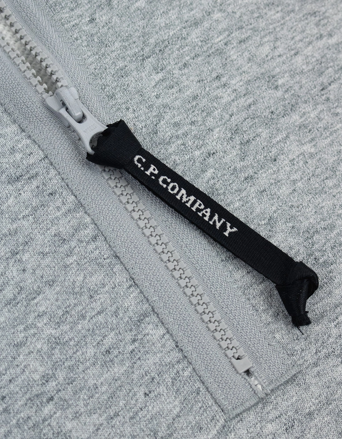 Cp Company Diagonal Raised Fleece Half Zip Lens Sweatshirt GREY M94