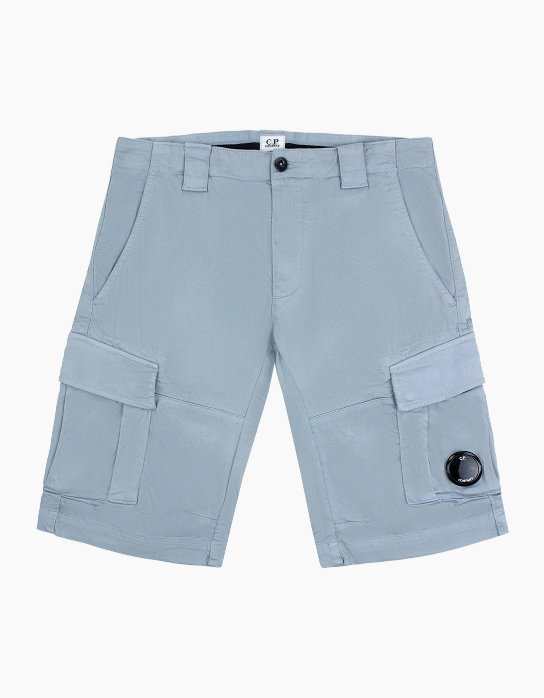 Cp Company Bermuda Cargo Stretch Gabardine Shorts BLUE 809
