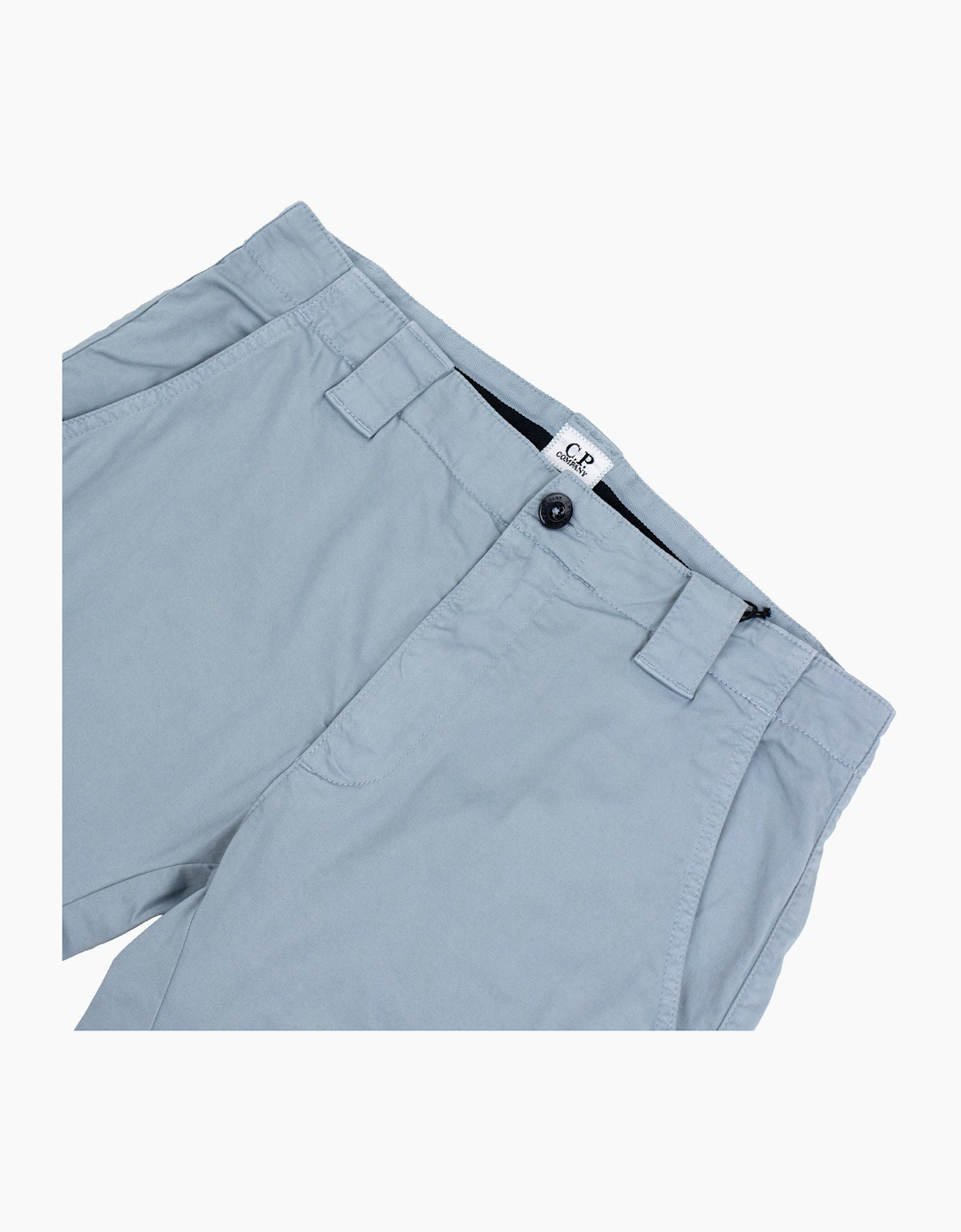 Cp Company Bermuda Cargo Stretch Gabardine Shorts BLUE 809