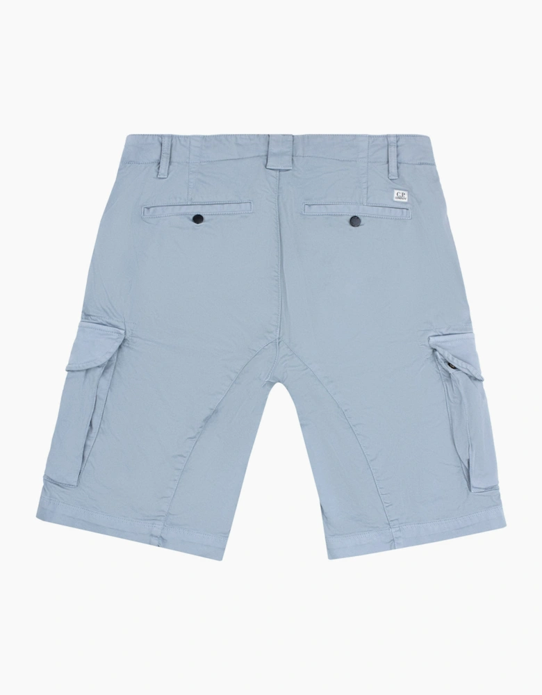 Cp Company Bermuda Cargo Stretch Gabardine Shorts BLUE 809