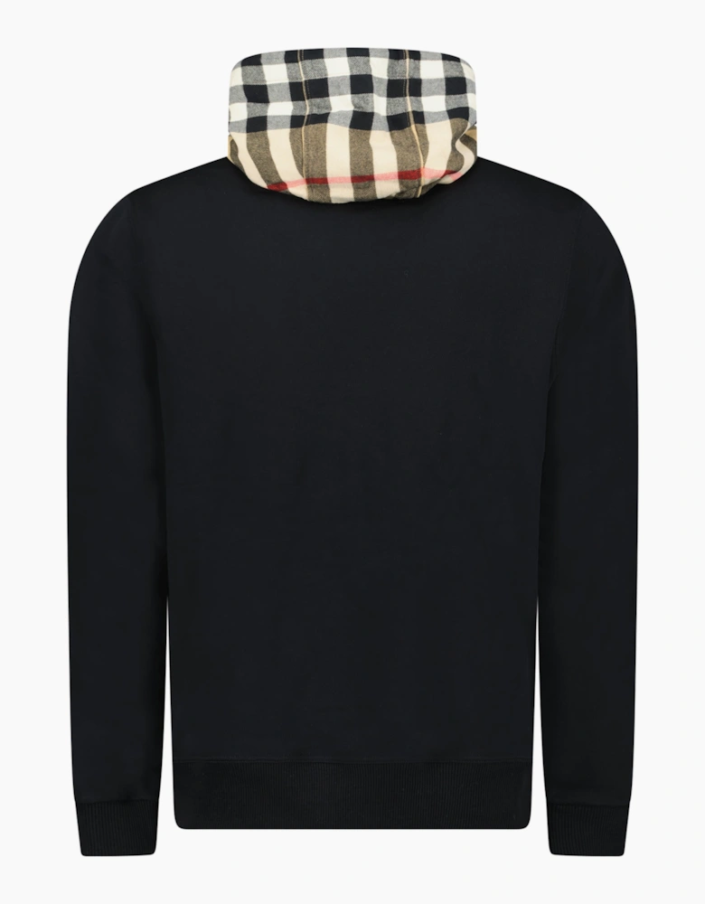 Burberry Samuel Check Hoodie Black