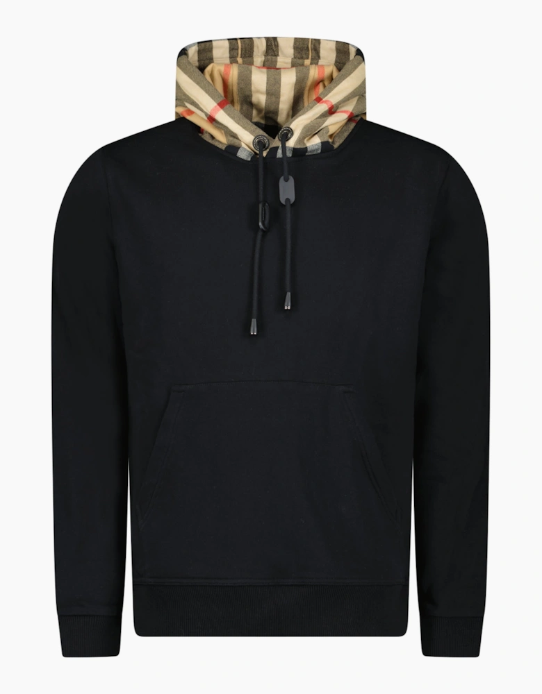Burberry Samuel Check Hoodie Black