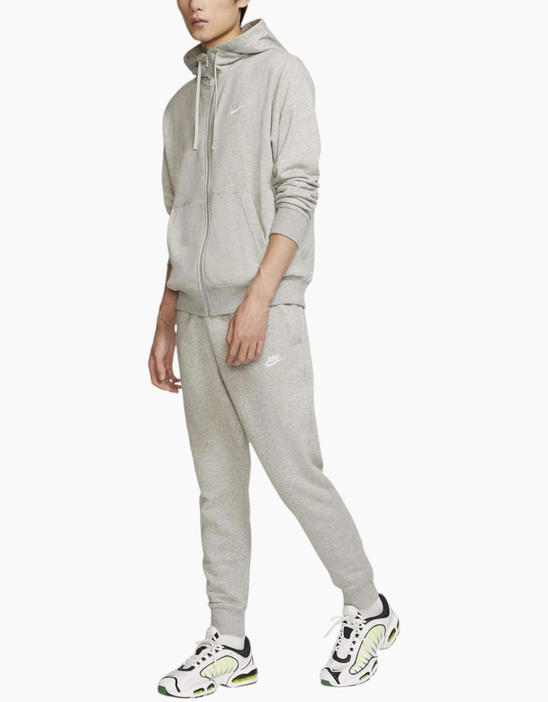 Nike Club Mens Tracksuit Full Zip Hoodie Fleece Jogger Sportswear Grey